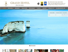 Tablet Screenshot of grandhotelswanage.co.uk